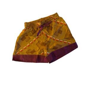 Pierre-Louis Mascia NWT Women's Silk Mustard Multicolor Short